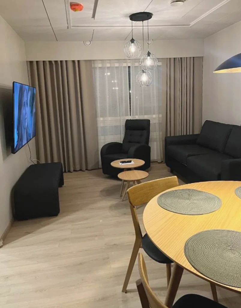 Villa Lippo – Olohuone ja ruokailutila